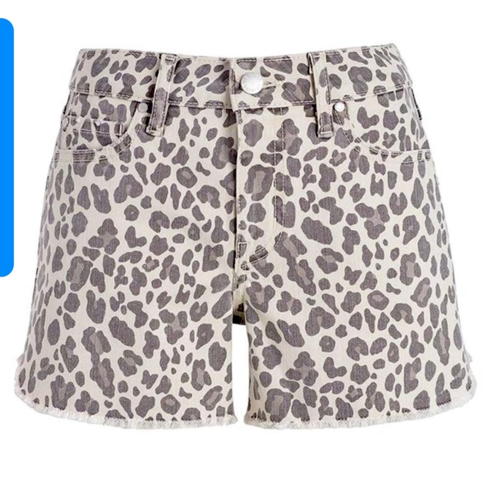 Level 99 Cheetah Print Denim Shorts size S